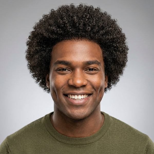 Afro Curl Lace Front Unit – 6"