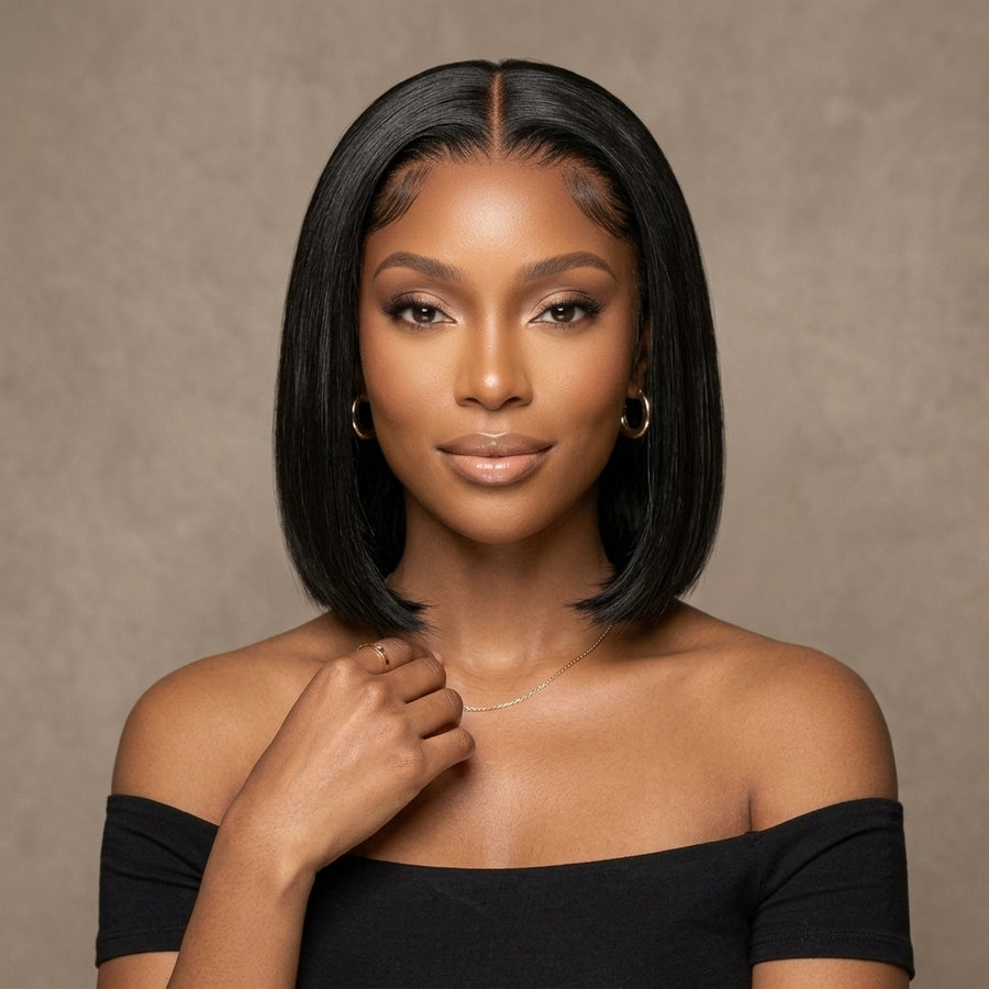 Bob Cut HD Lace Wig – 12"