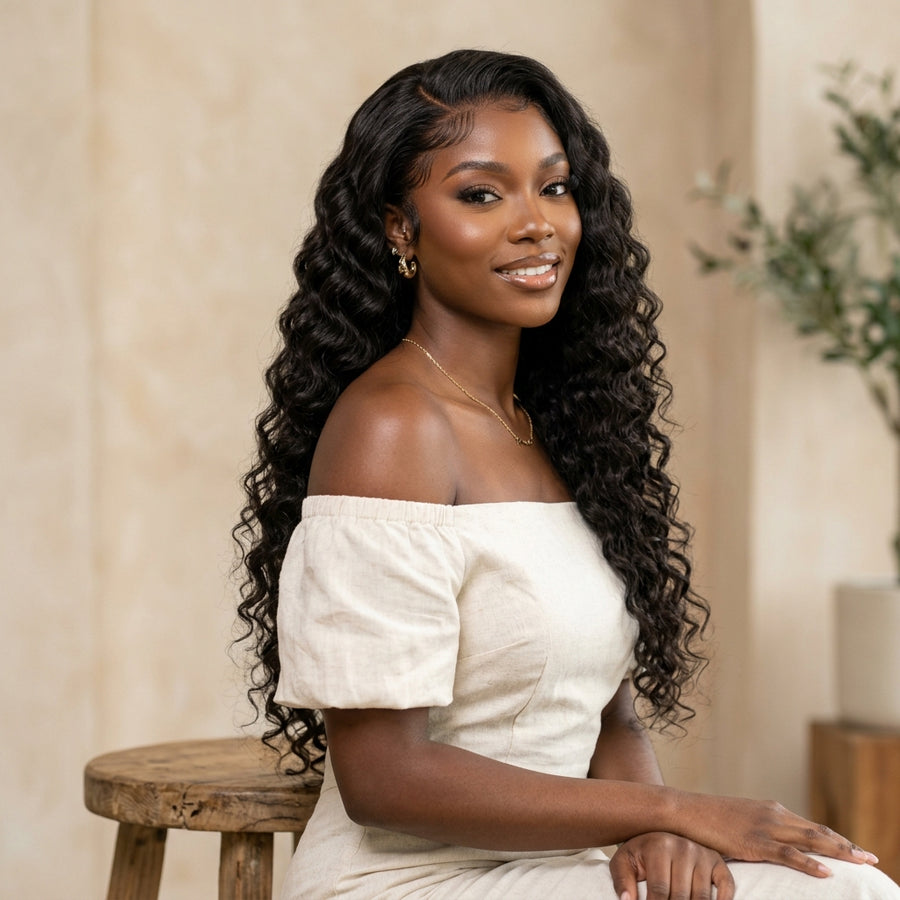 13x6 Deep Wave Lace Front Wig – 22"