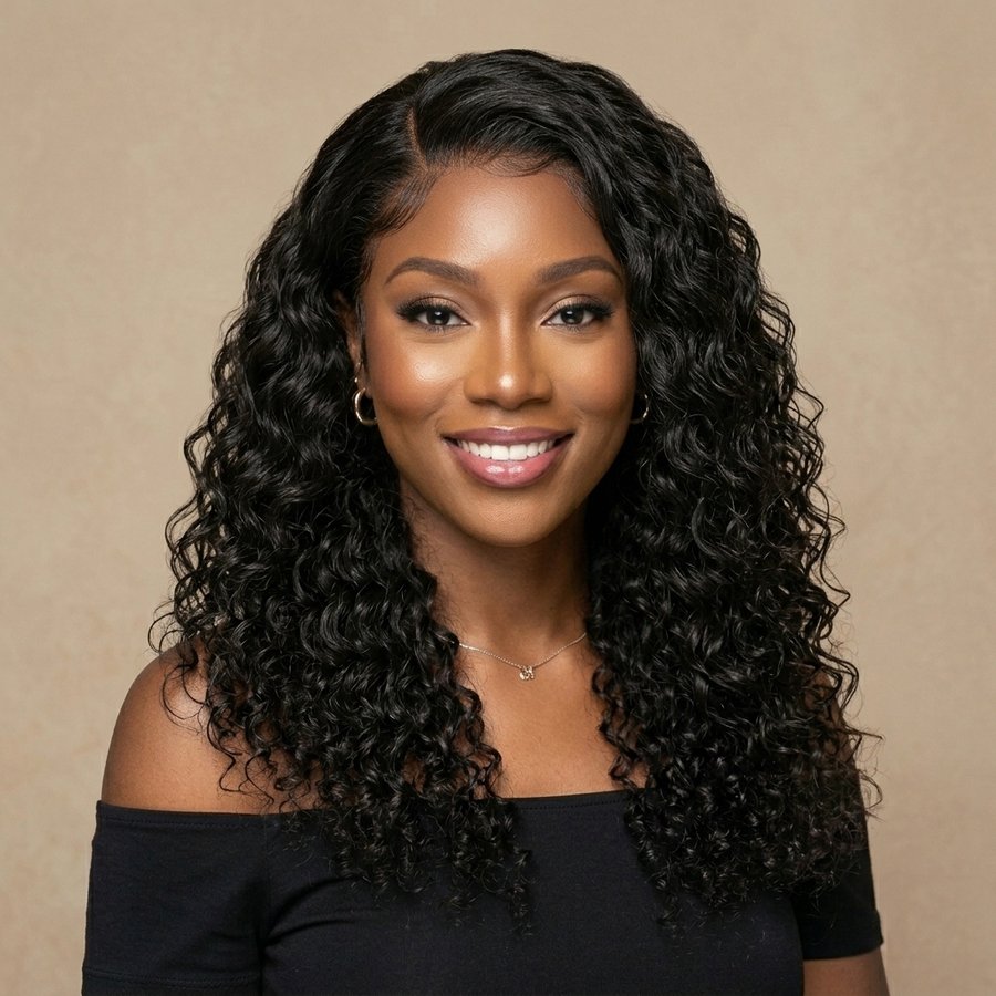 Water wave lace front wig